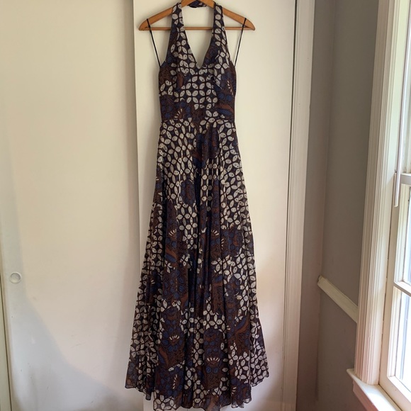 VINTAGE Bohemian / Boho Floral Maxi Formal Dress - Picture 4 of 8
